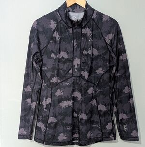 Paradox Marino Wood Base Layer 3/4 Zip Pullover Dark‎ Camo Women's Large